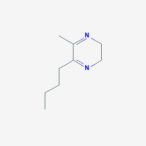 molecular formula C9H16N2 B097144 2-Butyl-5,6-dihydro-3-methylpyrazine CAS No. 15986-96-6