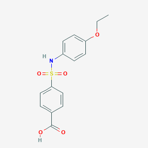 molecular formula C15H15NO5S B097152 4-[(4-ethoxyphenyl)sulfamoyl]benzoic Acid CAS No. 18813-87-1
