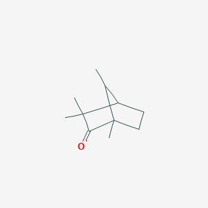 molecular formula C11H18O B097153 1,3,3,7-Tetramethyl-2-oxobicyclo(2.2.1)heptane CAS No. 15404-57-6