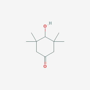 molecular formula C10H18O2 B097162 4-Hydroxy-3,3,5,5-tetramethylcyclohexanone CAS No. 17429-06-0