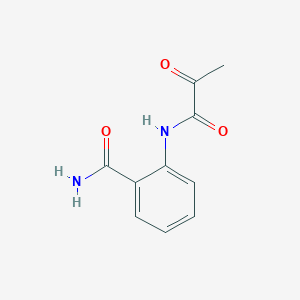 molecular formula C10H10N2O3 B097163 2-Pyruvoylaminobenzamide CAS No. 18326-62-0