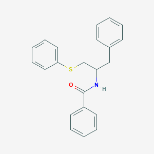 molecular formula C22H21NOS B097172 N-(alpha-((Phenylthio)methyl)phenethyl)benzamide CAS No. 19071-63-7