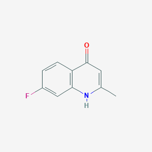 molecular formula C10H8FNO B097177 7-Fluoro-2-methylquinolin-4-ol CAS No. 18529-03-8
