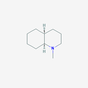 molecular formula C10H19N B097181 Cis-1-methyldecahydroquinoline CAS No. 16726-25-3