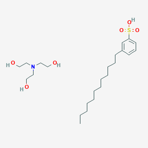 molecular formula C24H45NO6S B009719 Triethanolamine dodecylbenzenesulfonate CAS No. 27323-41-7