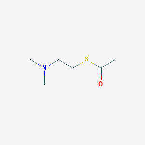 molecular formula C6H13NOS B097198 S-[2-(Dimethylamino)ethyl] ethanethioate CAS No. 18719-14-7