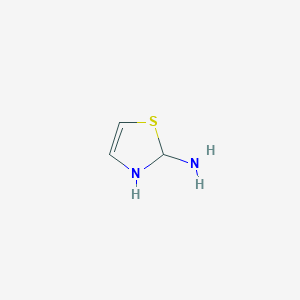 molecular formula C3H6N2S B097201 2-Amino-4-thiazoline CAS No. 16566-21-5