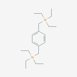 molecular formula C20H38Si2 B097202 Silane, (1,4-phenylenebis(methylene)bis)triethyl- CAS No. 18724-34-0