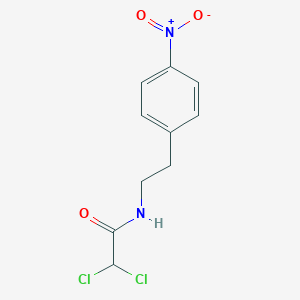 molecular formula C10H10Cl2N2O3 B009723 1-(4-Nitrophenyl)-2-dichloroacetamidoethane CAS No. 102904-25-6