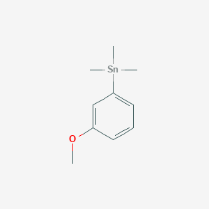 molecular formula C10H16OSn B097251 Stannane, (3-methoxyphenyl)trimethyl- CAS No. 17113-78-9