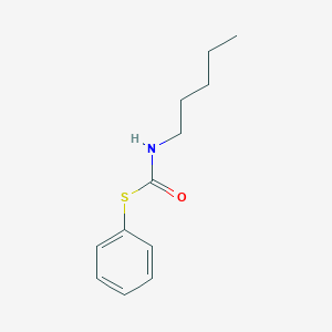 molecular formula C12H17NOS B097256 S-phenyl N-pentylcarbamothioate CAS No. 18312-38-4