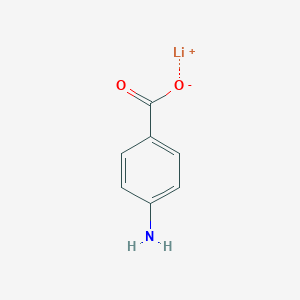 molecular formula C7H6LiNO2 B097259 Lithium 4-aminobenzoate CAS No. 16090-06-5