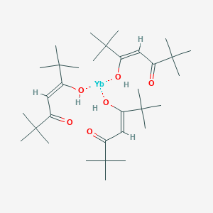 molecular formula C33H57O6Yb B097263 2,2,6,6-Tetramethylheptane-3,5-dione;ytterbium(3+) CAS No. 15492-52-1