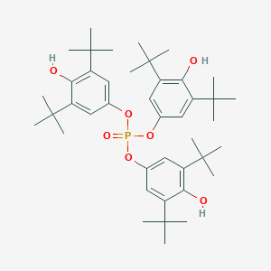 molecular formula C42H63O7P B097273 tris(3,5-ditert-butyl-4-hydroxyphenyl) phosphate CAS No. 17709-43-2