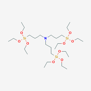 molecular formula C27H63NO9Si3 B097279 1-Propanamine, 3-(triethoxysilyl)-N,N-bis[3-(triethoxysilyl)propyl]- CAS No. 18784-74-2