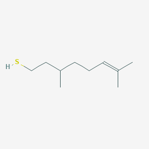 molecular formula C10H20S B009728 3,7-Dimethyloct-6-ene-1-thiol CAS No. 102790-02-3