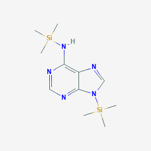 molecular formula C11H21N5Si2 B097287 9H-Purin-6-amine, N,9-bis(trimethylsilyl)- CAS No. 17995-04-9