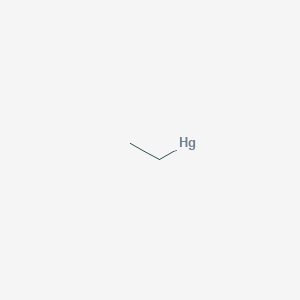 molecular formula C2H5Hg B097304 Ethyl mercury CAS No. 16056-37-4