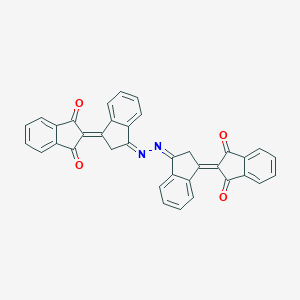 molecular formula C36H20N2O4 B097317 2-[(3Z)-3-[(Z)-[3-(1,3-dioxoinden-2-ylidene)inden-1-ylidene]hydrazinylidene]inden-1-ylidene]indene-1,3-dione CAS No. 15255-40-0