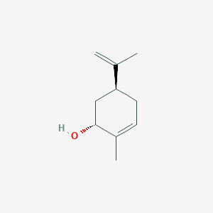 molecular formula C10H16O B097322 (+)-trans-Carveol CAS No. 18383-51-2