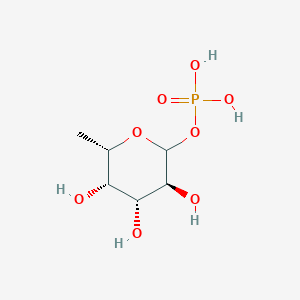 molecular formula C6H13O8P B097324 L-fucopyranose 1-phosphate CAS No. 16562-58-6