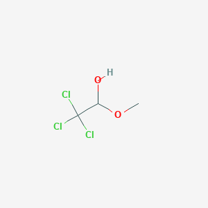 molecular formula C3H5Cl3O2 B097346 2,2,2-Trichloro-1-methoxyethanol CAS No. 18271-82-4
