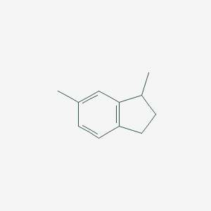 molecular formula C11H14 B097358 1,6-Dimethylindan CAS No. 17059-48-2