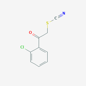 molecular formula C9H6ClNOS B097369 2-(2-Chlorophenyl)-2-oxoethyl thiocyanate CAS No. 19339-58-3