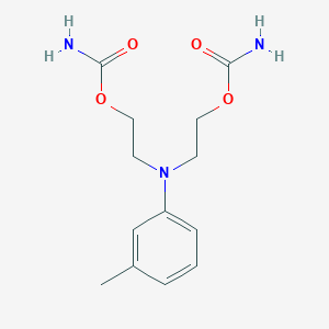 molecular formula C13H19N3O4 B097377 ETHANOL, 2,2'-(m-TOLYLIMINO)DI-, DICARBAMATE (ester) CAS No. 19351-37-2