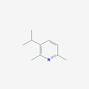 molecular formula C10H15N B009738 Pyridine, 2,6-dimethyl-3-(1-methylethyl)- CAS No. 104294-51-1