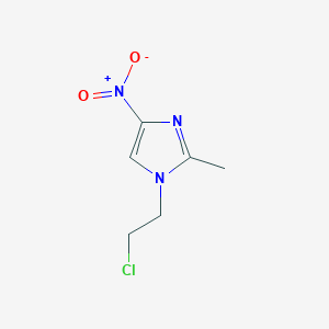 molecular formula C6H8ClN3O2 B097381 1-(2-Chloroethyl)-2-methyl-4-nitroimidazole CAS No. 16156-95-9