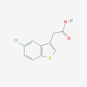 molecular formula C10H7ClO2S B097383 5-Chlorobenzo[b]thiophene-3-acetic acid CAS No. 17266-30-7