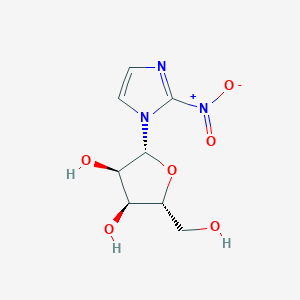 molecular formula C8H11N3O6 B097385 2-Nitro-1-beta-D-ribofuranosyl-1H-imidazole CAS No. 17306-43-3