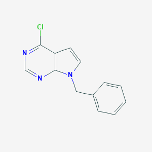 molecular formula C13H10ClN3 B097396 7-Benzyl-4-chloro-7H-pyrrolo[2,3-d]pyrimidine CAS No. 16019-34-4