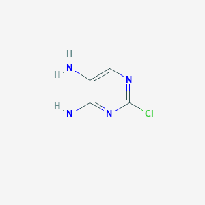 molecular formula C5H7ClN4 B097398 2-Chloro-N4-methylpyrimidine-4,5-diamine CAS No. 17587-95-0