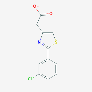 molecular formula C11H7ClNO2S- B097399 [2-(3-Chlorophenyl)-1,3-thiazol-4-yl]acetic acid CAS No. 17969-26-5