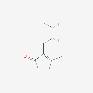 molecular formula C10H14O B097410 cis-3-Methyl-2-(2-pentenyl)-2-cyclopenten-1-one CAS No. 17190-71-5