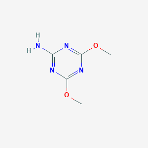 molecular formula C5H8N4O2 B097412 2-氨基-4,6-二甲氧基-1,3,5-三嗪 CAS No. 16370-63-1