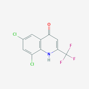 molecular formula C10H4Cl2F3NO B097448 6,8-Dichloro-2-(trifluoromethyl)quinolin-4-ol CAS No. 18706-23-5