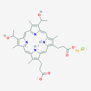 molecular formula C34H36ClFeN4O6 B097450 Hematohemin IX CAS No. 15632-20-9