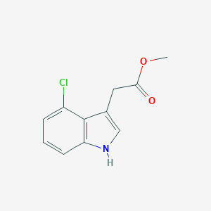 molecular formula C11H10ClNO2 B097453 2-(4-氯-1H-吲哚-3-基)乙酸甲酯 CAS No. 19077-78-2