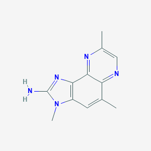 molecular formula C12H13N5 B009747 3,5,8-Trimethylimidazo(4,5-f)quinoxalin-2-amine CAS No. 103139-94-2