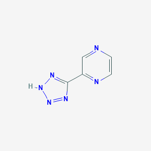molecular formula C5H4N6 B097491 2-(2H-tetrazol-5-yl)pyrazine CAS No. 16289-54-6