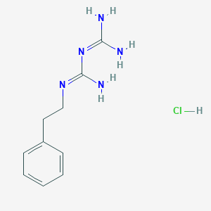 molecular formula C₁₀H₁₅N₅ · HCl B000975 Phenformin hydrochloride CAS No. 834-28-6