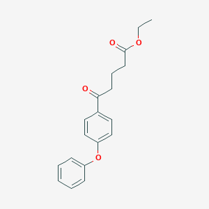 molecular formula C19H20O4 B009750 Ethyl 5-oxo-5-(4-phenoxyphenyl)valerate CAS No. 105769-45-7