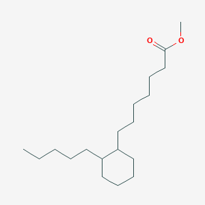 molecular formula C19H36O2 B097504 Methyl 7-(2-pentylcyclohexyl)heptanoate CAS No. 16847-10-2