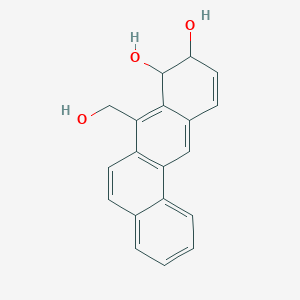 molecular formula C19H16O3 B097509 7-(Hydroxymethyl)-8,9-dihydrobenzo[a]anthracene-8,9-diol CAS No. 16053-72-8