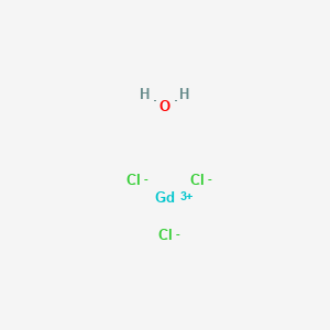molecular formula Cl3GdH2O B097512 Gadolinium chloride(GdCl3), hydrate (8CI,9CI) CAS No. 19423-81-5