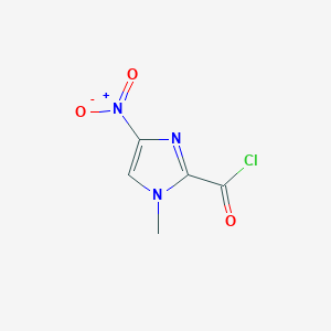 molecular formula C5H4ClN3O3 B009752 1-Methyl-4-nitro-1H-imidazole-2-carbonyl chloride CAS No. 109012-46-6