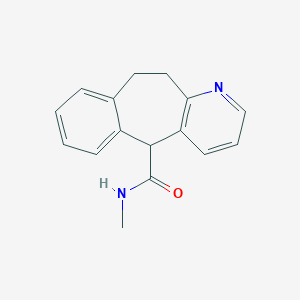 molecular formula C16H16N2O B097521 10,11-Dihydro-N-methyl-5H-benzo(4,5)cyclohepta(1,2-b)pyridine-5-carboxamide CAS No. 34144-64-4